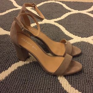 Madden Girl Nude Heels Open Toe